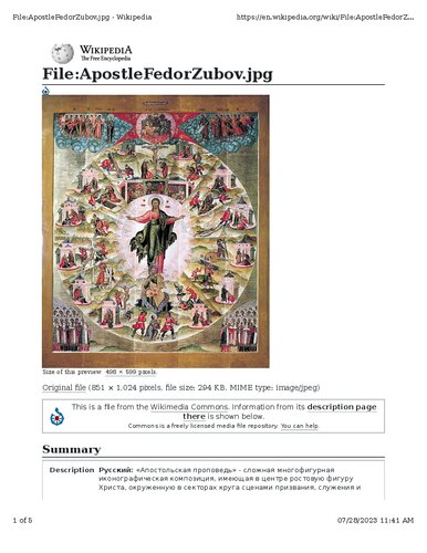 Apostle Fedor Zubov - A Russian Artist who outperformed Italian Artists.
