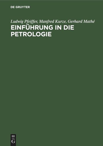 Einführung in die Petrologie
