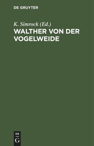 Walther von der Vogelweide