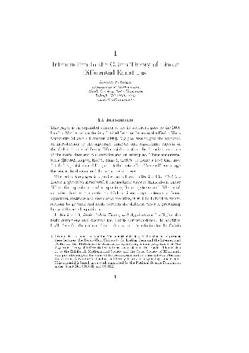 Introduction to the Galois theory of linear differential equations