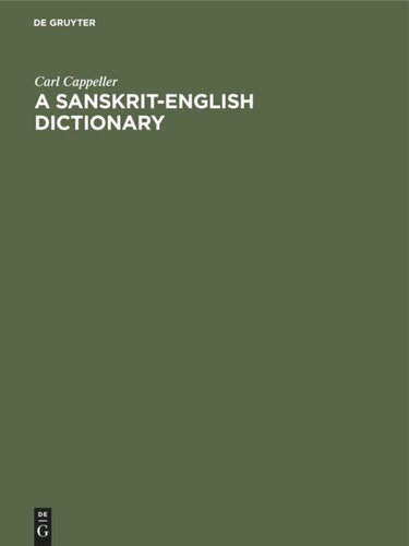 A Sanskrit-English dictionary: Based upon the St. Petersburg lexicons