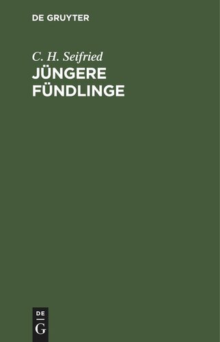 Jüngere Fündlinge