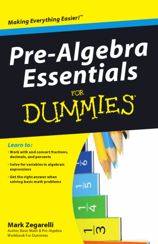 Pre-Algebra Essentials For Dummies 