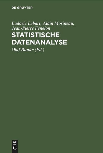 Statistische Datenanalyse: Methoden und Programme