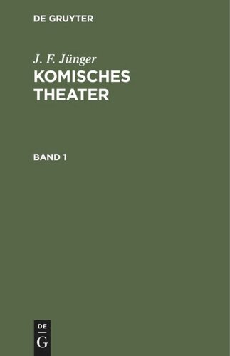 Komisches Theater: Band 1
