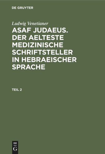 Asaf Judaeus: Teil 2