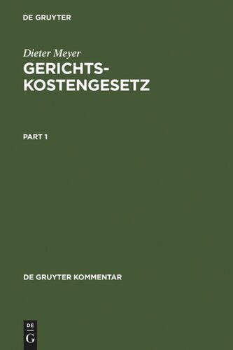 Gerichtskostengesetz: Kommentar