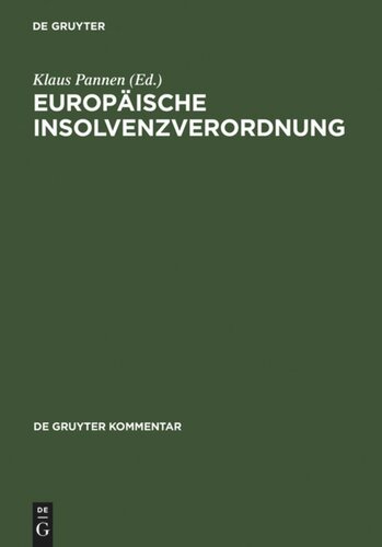Europäische Insolvenzverordnung: Kommentar