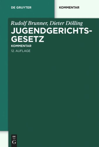 Jugendgerichtsgesetz: Kommentar
