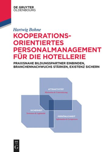 Kooperationsorientiertes Personalmanagement für die Hotellerie: Praxisnahe Bildungspartner einbinden, Branchennachwuchs stärken, Existenz sichern