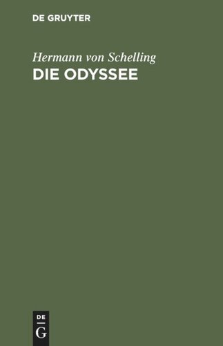 Die Odyssee: Nachgebildet in achtzeiligen jambischen Strophen