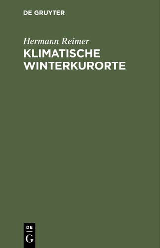 Klimatische Winterkurorte