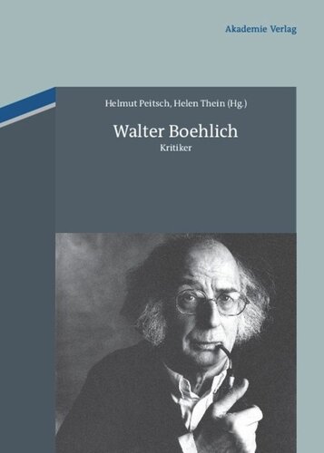 Walter Boehlich: Kritiker