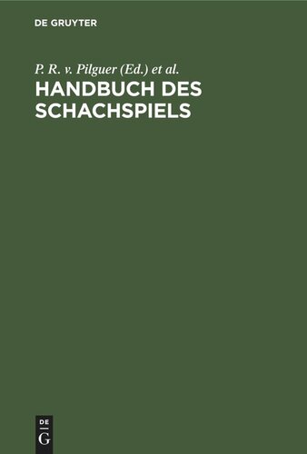 Handbuch des Schachspiels