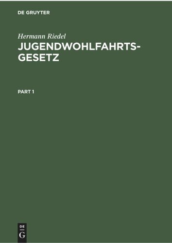 Jugendwohlfahrtsgesetz: Kommentar