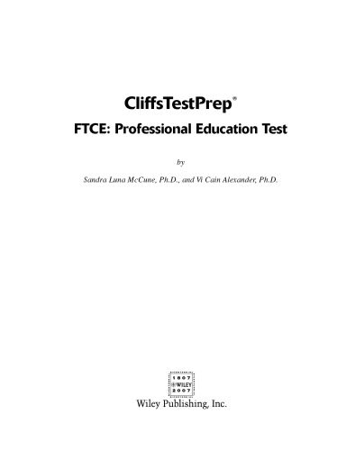 FTCE: Professional Education Test