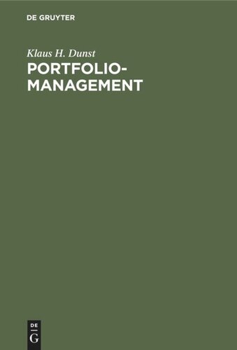 Portfolio-Management: Konzeption für die strategische Unternehmensplanung