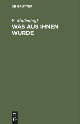 Was aus ihnen wurde: Novellen
