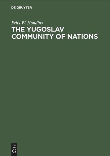 The Yugoslav community of nations