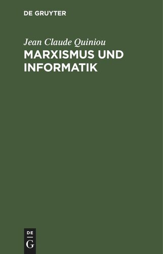 Marxismus und Informatik