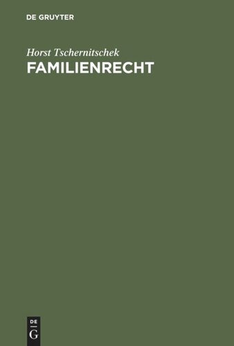Familienrecht: Studienbuch