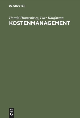 Kostenmanagement: Einführung in Schaubildform