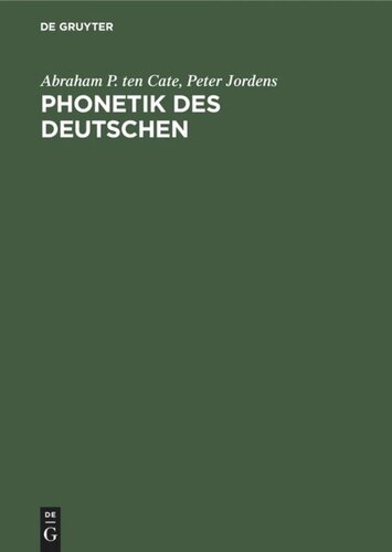 Phonetik des Deutschen: Eine kontrastiv deutsch-niederländische Beschreibung für den Zweitspracherwerb