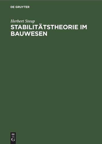 Stabilitätstheorie im Bauwesen