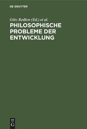 Philosophische Probleme der Entwicklung
