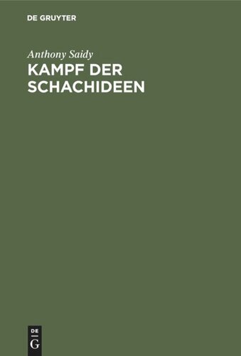 Kampf der Schachideen
