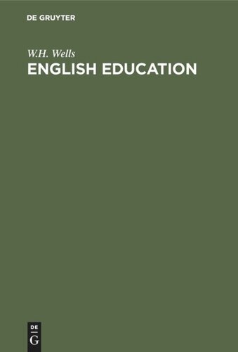 English education: The law, the church and the government of the british empire