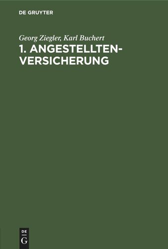 1. Angestelltenversicherung