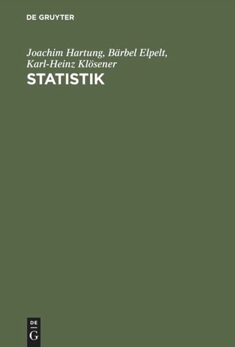 Statistik: Lehr- und Handbuch der angewandten Statistik