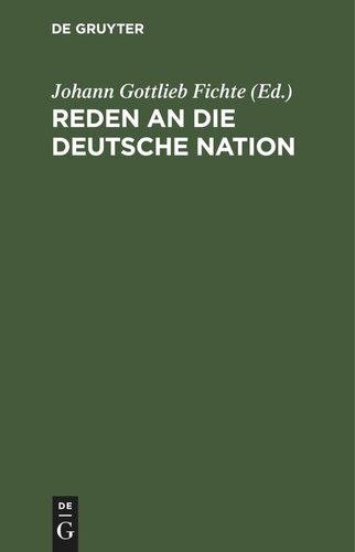 Reden an die deutsche Nation