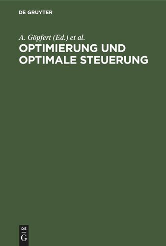 Optimierung und optimale Steuerung: Lexikon der Optimierung