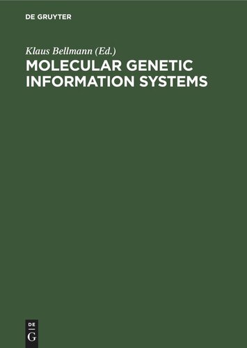 Molecular Genetic Information Systems: Modelling and Simulation