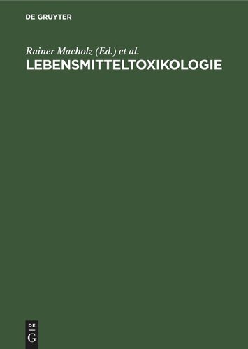 Lebensmitteltoxikologie