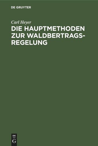 Die Hauptmethoden zur Waldbertrags-Regelung