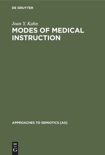 Modes of Medical Instruction: A Semiotic Comparison of Textbooks of Medicine and Popular Home Medical Books