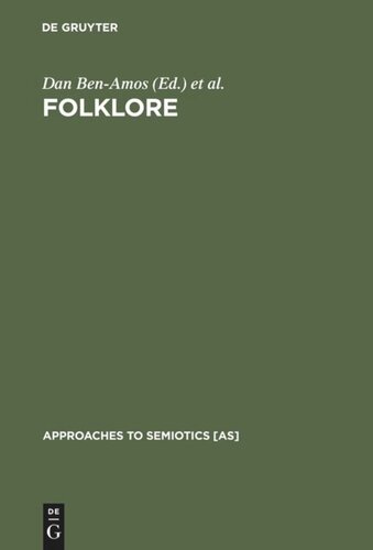Folklore: Performance and Communication