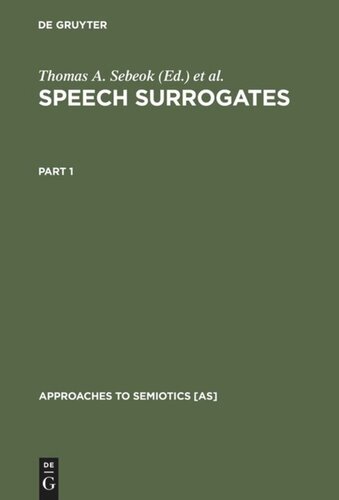 Speech Surrogates: Part 1