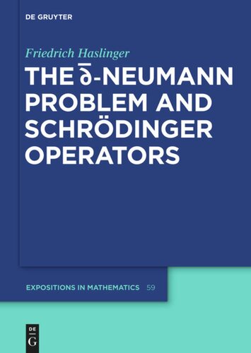 The d-bar Neumann Problem and Schrödinger Operators