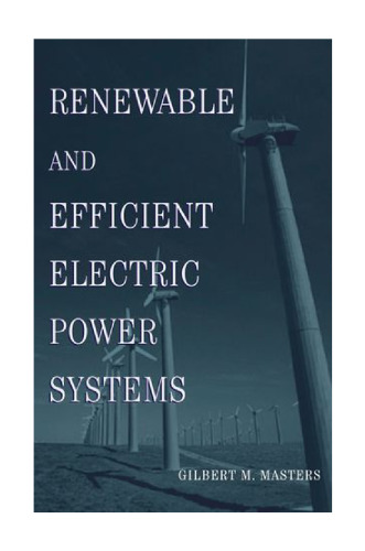 Renewable and Efficient Electric Power Systems