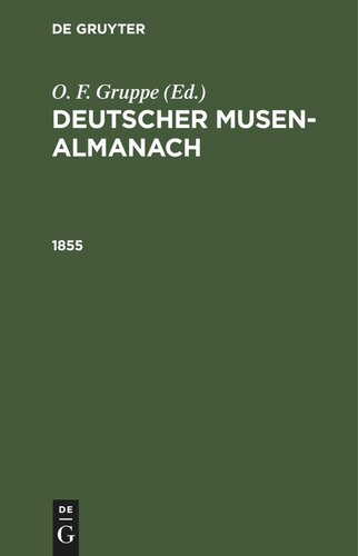 Deutscher Musen-Almanach: 1855
