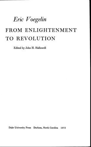 From Enlightenment to Revolution