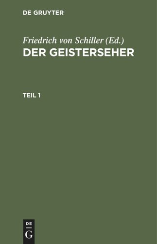 Der Geisterseher: Teil 1