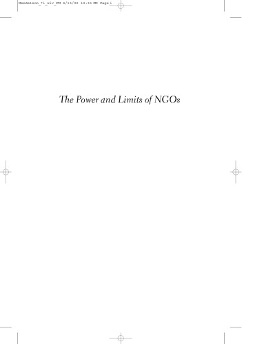 The Power and Limits of NGOs