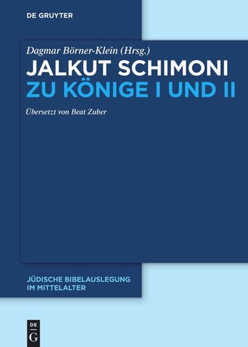 Jalkut Schimoni: Jalkut Schimoni zu Könige I und II