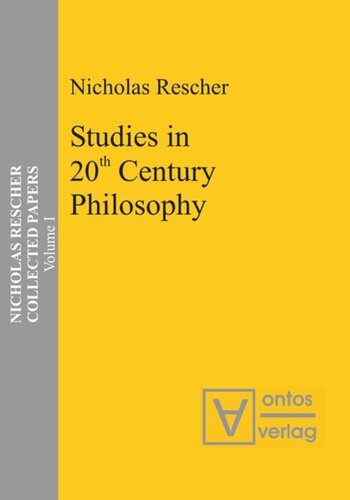 Collected Papers: Volume 1 Studies in 20th Century Philosophy