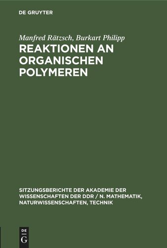 Reaktionen an organischen Polymeren
